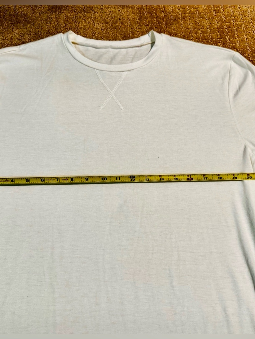 Lightweight Ivory Long Sleeve Crewneck Shirt Men’s XL - NWOT - Picture 5 of 7